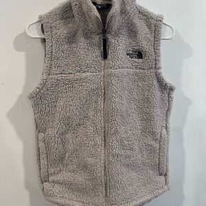 The North Face Light Gray Fleece Vest